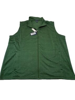 "NWT Devon & Jones 4XL Forest Heather Fleece Vest